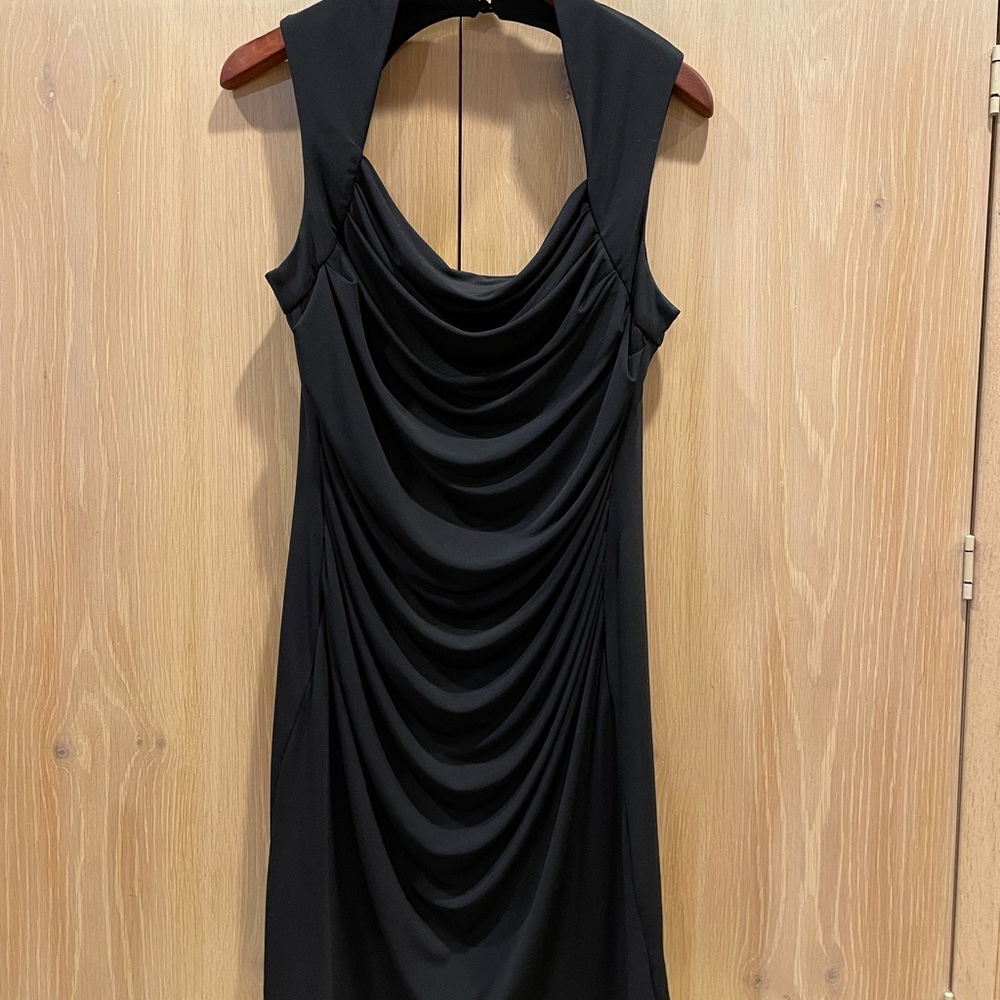 🌈 Spense womens ruched black dress size 12 🌈